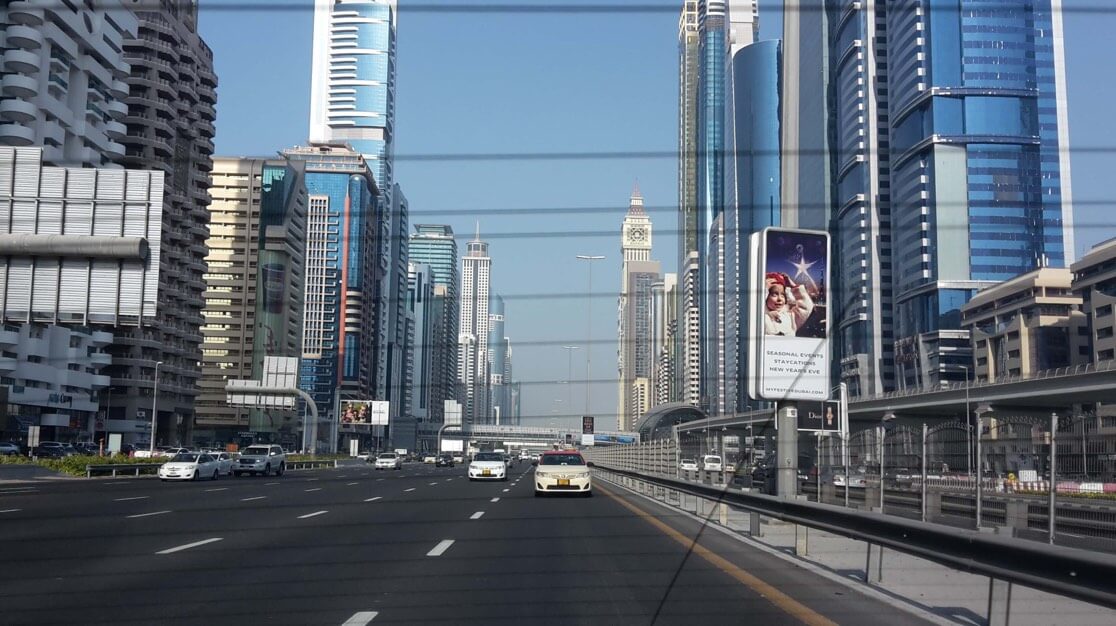 Dubai straatbeeld